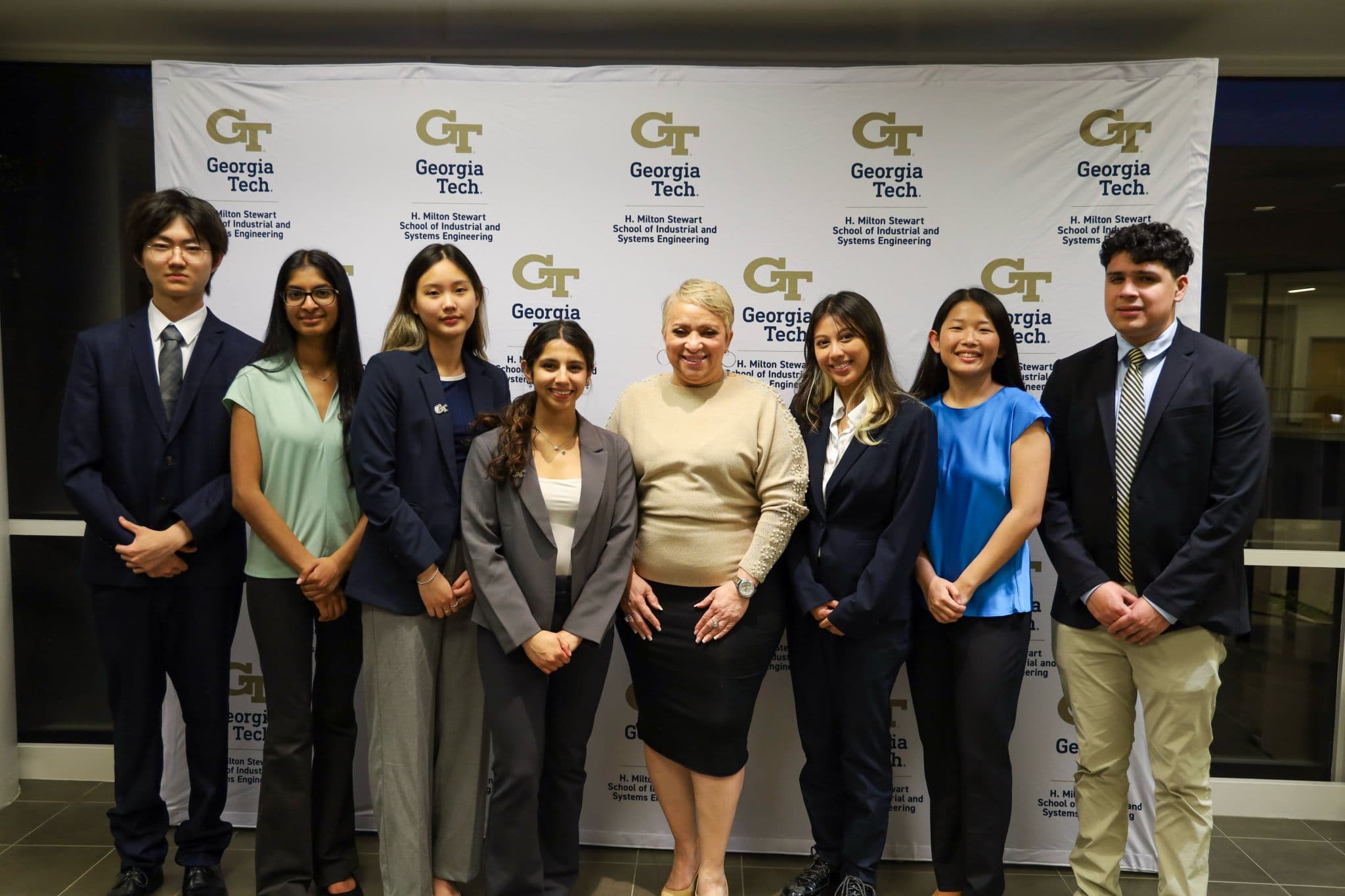 Experiential learning in ISYE — group at Georgia Tech event